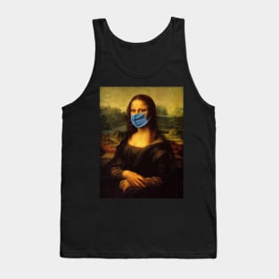 Mona Lisa with a Mask Tank Top